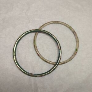 (2) Cloisonné Bangles